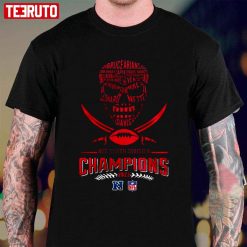 Skull Tampa Bay Buccaneers Football Team 2022 Nfc South Division Champions Unisex T-Shirt