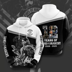 Sons Of Anarchy 12th Anniversary 2008 2020 Signature Design Gift For Fan Custom 3d All Over Printed Hoodie