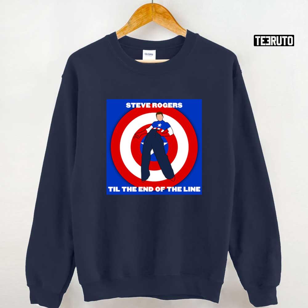 Steve Rogers Til The End Of The Line X Harry Styles Fine Line Captain America Unisex Sweatshirt