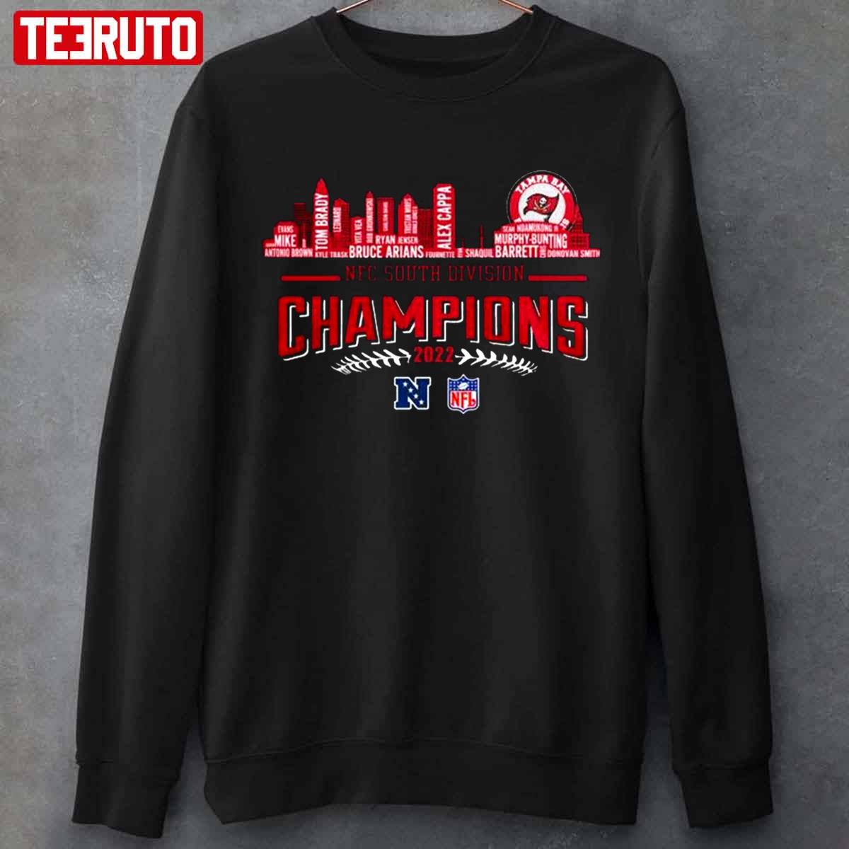 Tampa bay buccaneers city 2022 nfc south division champions shirt, hoodie,  sweater, long sleeve and tank top