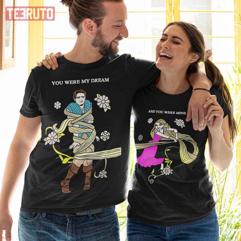 Tangled Disney Rapunzel And Flynn Rider Couple Matching Valentine T Shirt Teeruto 6125