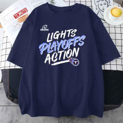 Tennessee Titans 2021 Nfl Playoffs Bound Lights Action Unisex T-Shirt