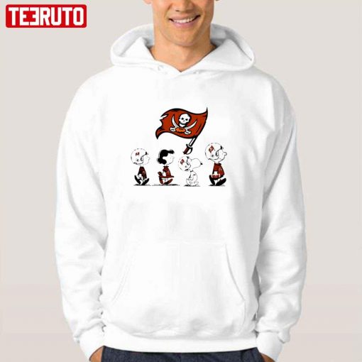 The Peanuts Characters Snoopy And Friends Tampa Bay Buccaneers Football Unisex T-Shirt