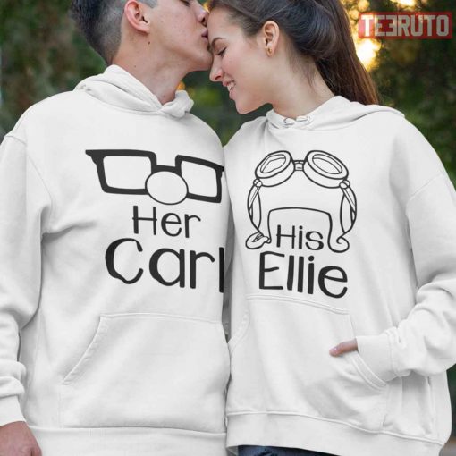 Up Pixar Movie Her Carl His Ellie Couple Matching Valentine Hoodie