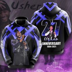 Usher Rnb Signature Design Gift For Fan Custom 3d All Over Printed Hoodie