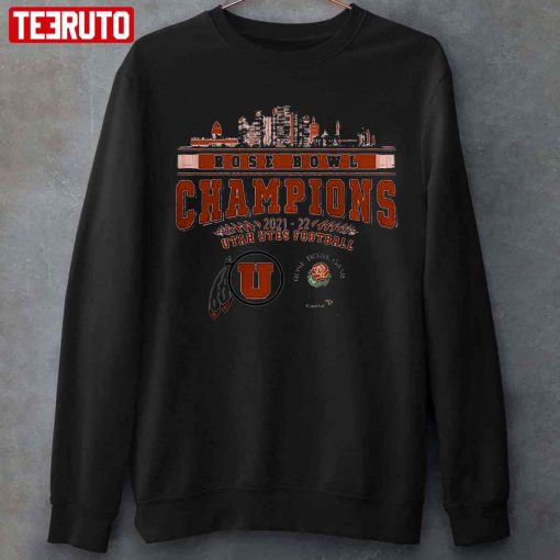 Utah Utes Football 2022 Rose Bowl Game Champions 2021 2022 Matchup Utah City Unisex T-Shirt