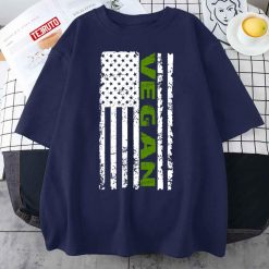 Vegan Design Usa Flag Unisex T-Shirt