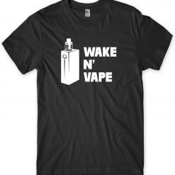 Wake N Vape Mens Funny Unisex T-shirt