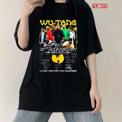 Wu Tang 30th Anniversary 1992 2022 Signatures Unisex T-Shirt