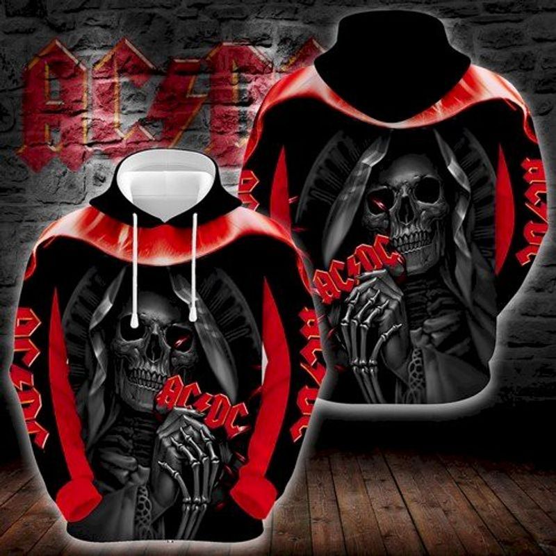 Ad Dc Rock Music Band Skull 3d Hoodie