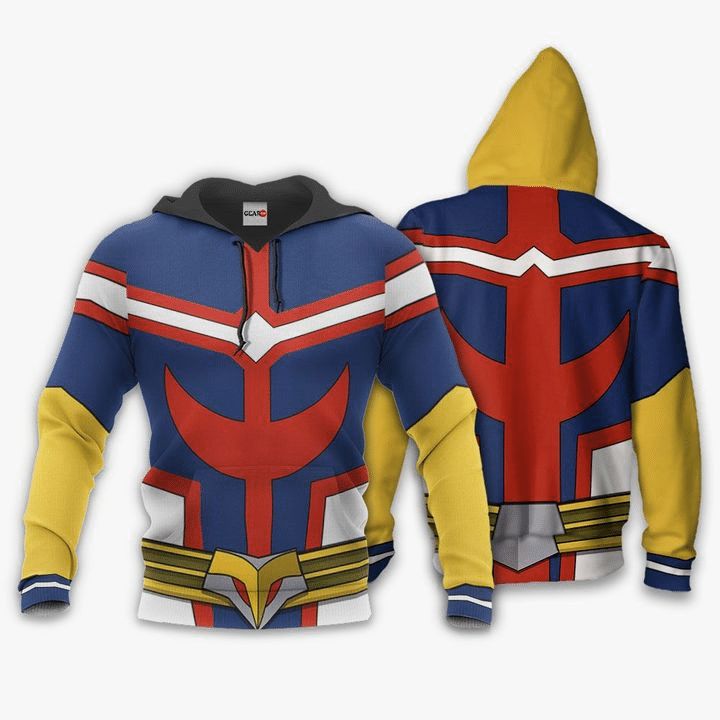 All Might My Hero Academia Anime Manga 3d Zip Hoodie