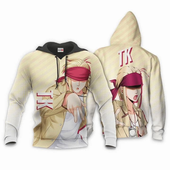 Angel Beats Tk Anime Manga 3d Zip Hoodie