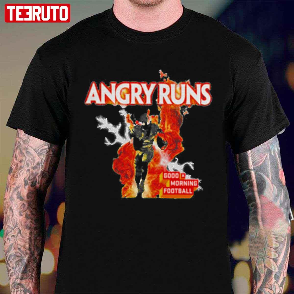 Angry Runs Good Morning Football Unisex T-Shirt