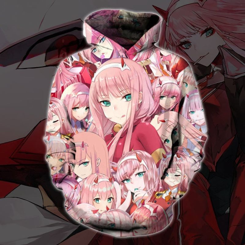 Anime Darling In The Franxx 3d Zip Hoodie