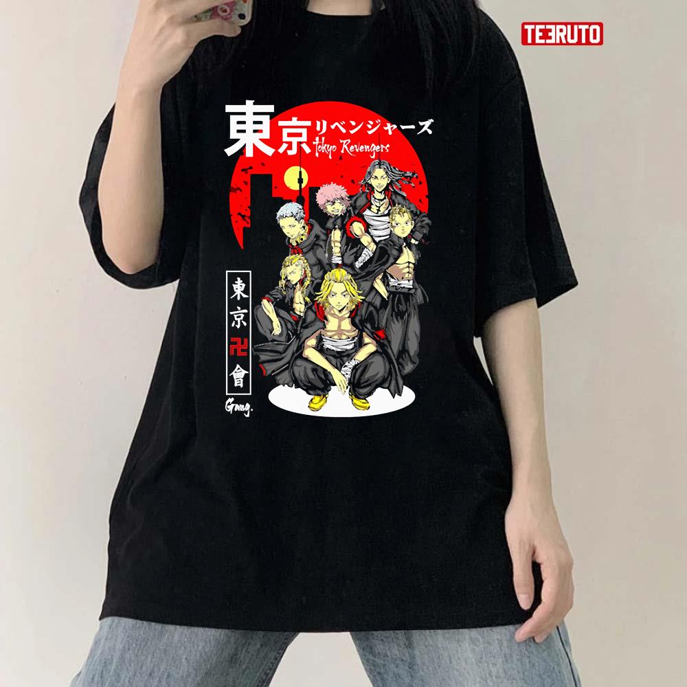 Anime Red Sun Japanese Tokyo Revenger Toman Unisex T-Shirt