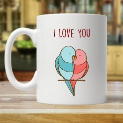 Anniversary Lovebird Valentines Day I Love You Mug