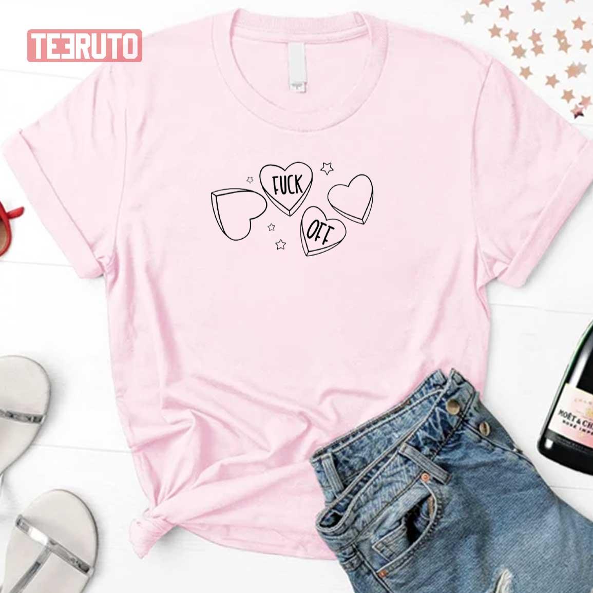 Anti Valentines Day Retro Boho Heart Unisex Sweatshirt Unisex T-Shirt