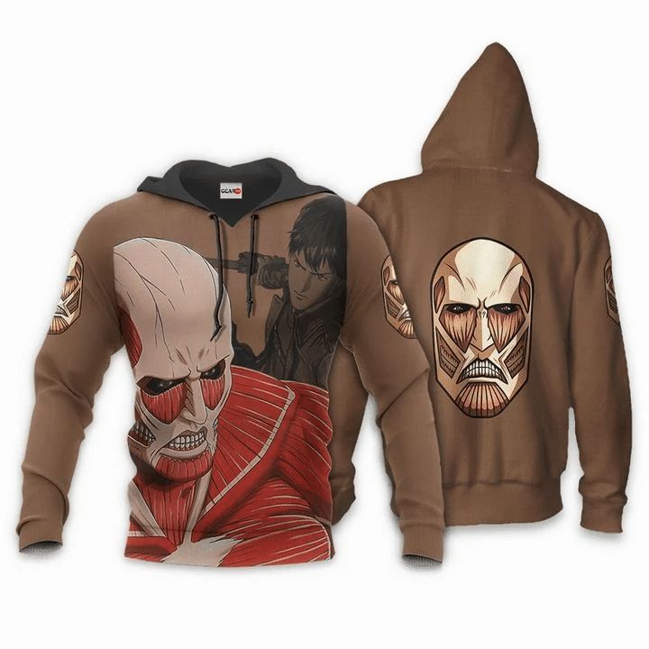 Aot Giant Titan Attack On Titan Anime Manga 3d Zip Hoodie