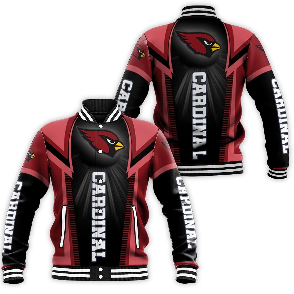 Arizona Cardinals For Fans Baseball Jacket