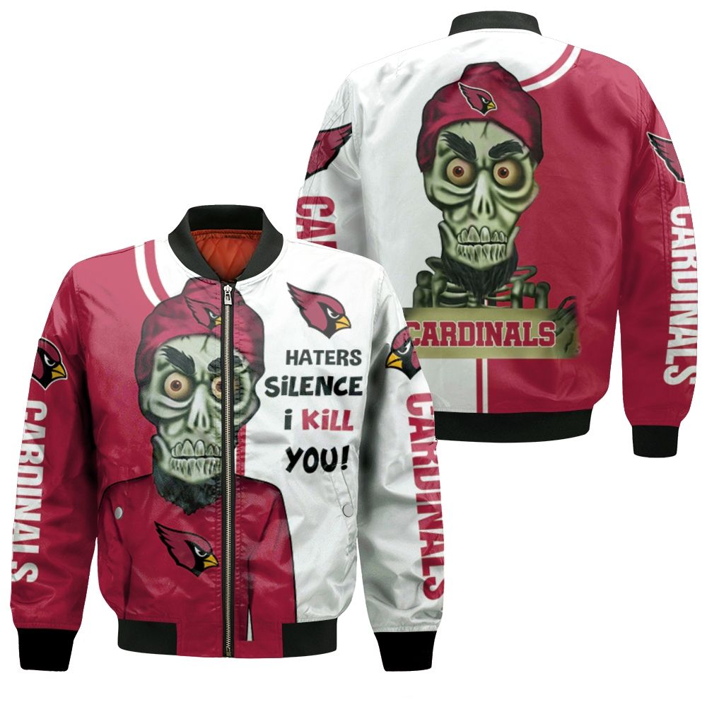 Arizona Cardinals Haters I Kill You 3d Bomber Jacket