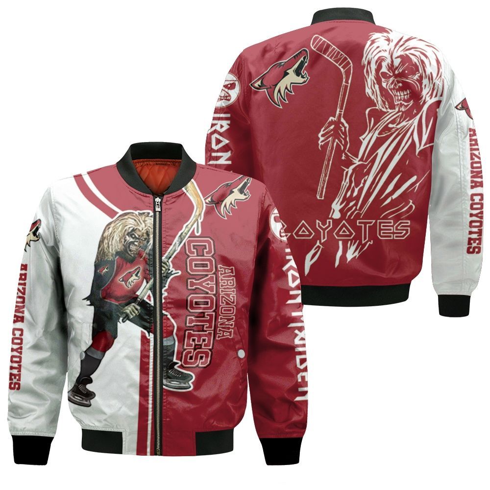 Arizona Coyotes And Zombie For Fans Bomber Jacket