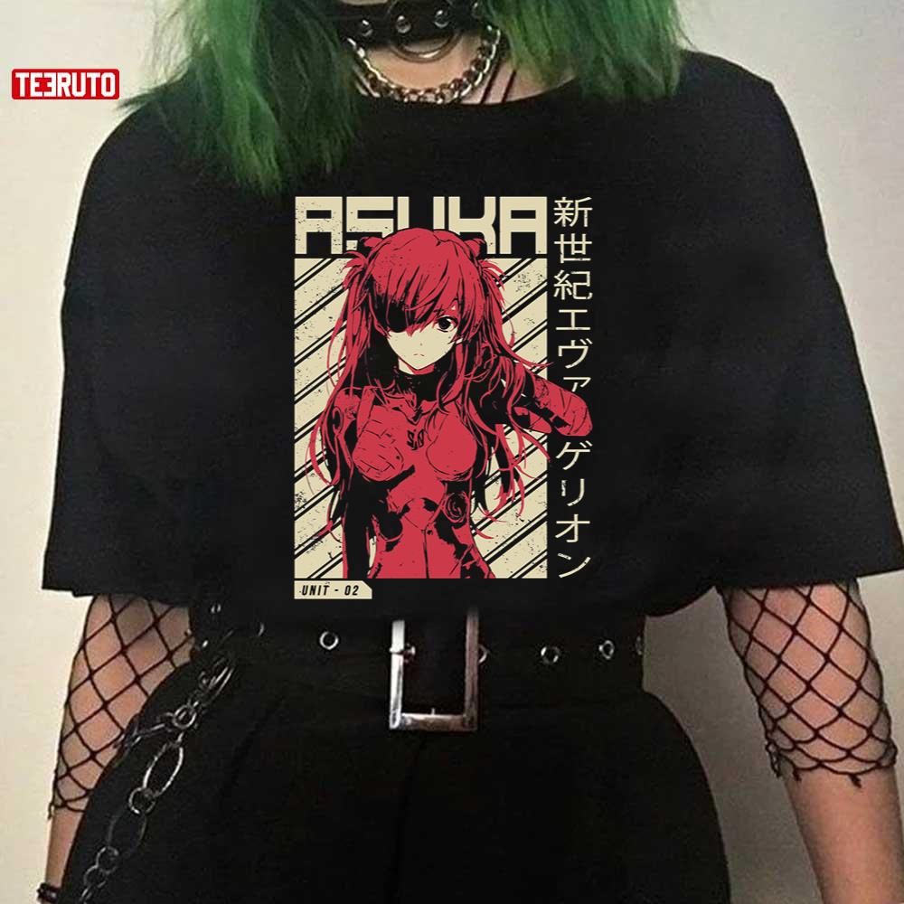 Asuka Evangelion Vintage Anime Unisex T-Shirt - Teeruto