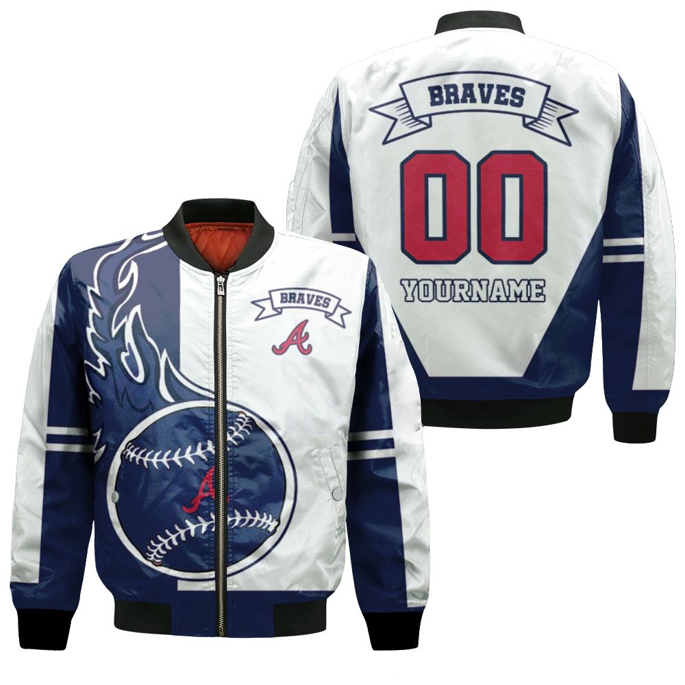 Atlanta Braves 3d Personalized Bomber Jacket