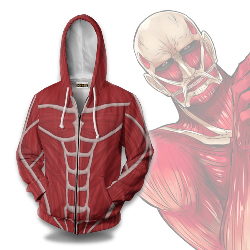 Attack On Titan Colossal Titan Hoodie Anime Casual Cosplay