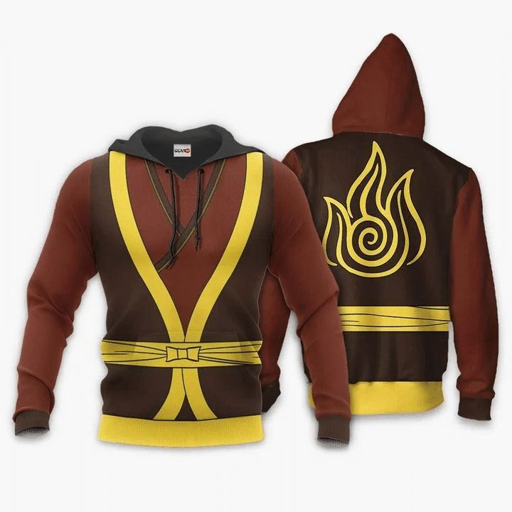 Avatar The Last Airbender Zuko 1 3d Zip Hoodie