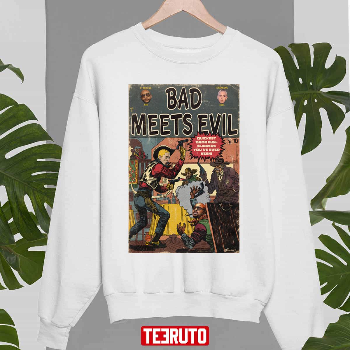 Bad Meets Evil Comic Book Eminem Parody Unisex Sweatshirt