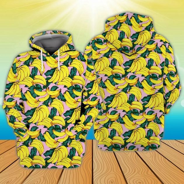 Banana 3d Zip Hoodie