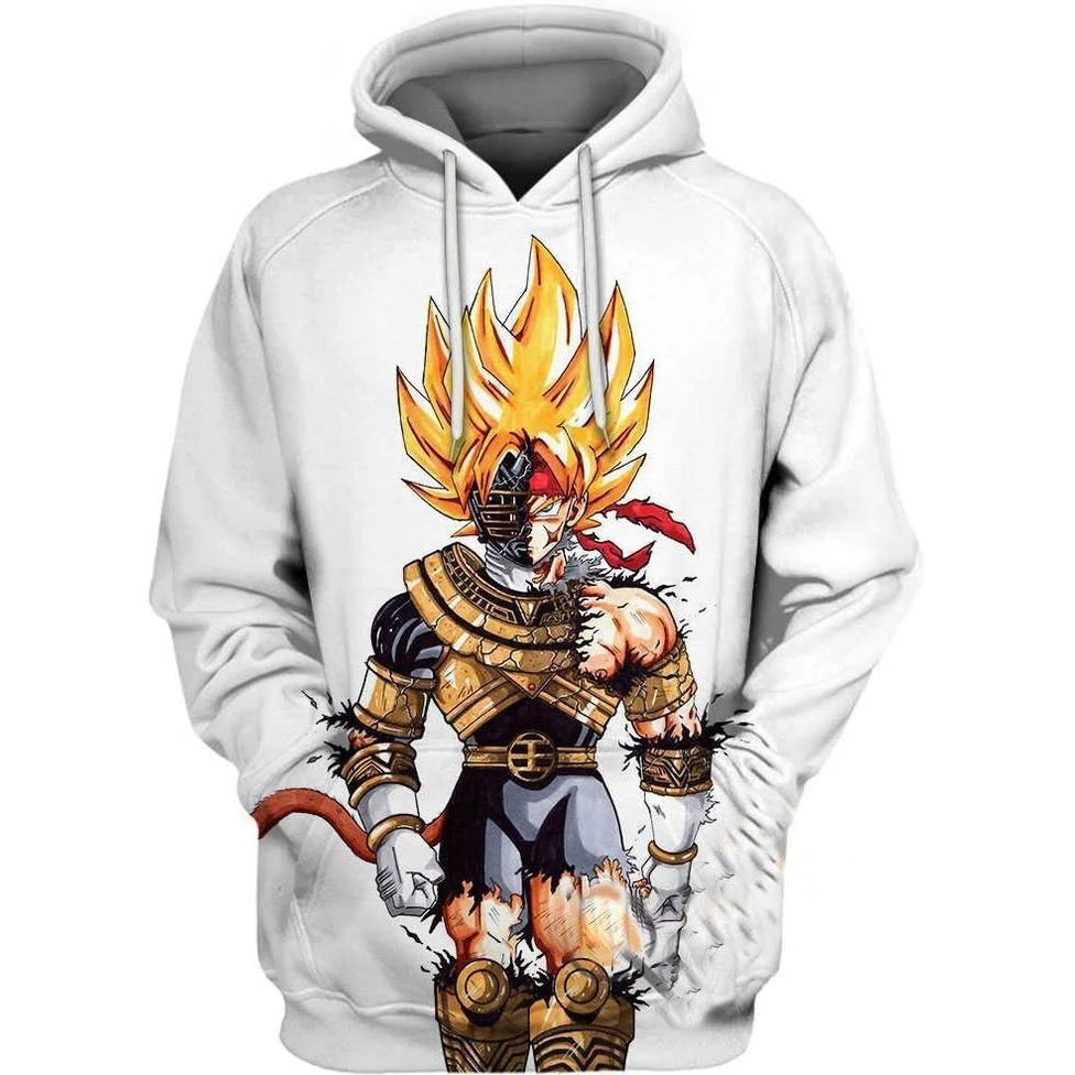 Bardock Aka Gokus Father Dragon Ball Over Print 3d Zip Hoodie