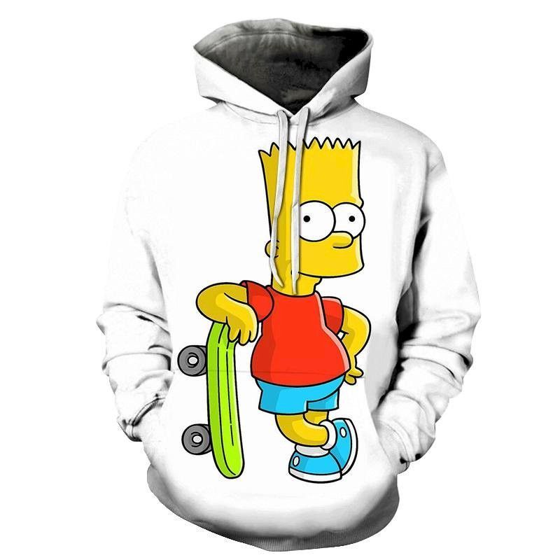 Bart Simpson The Simpson Cartoon 3d Hoodie