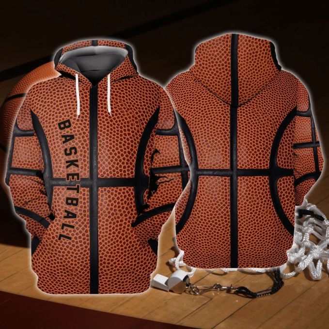 Basketball 3 Gift 3d Zip Hoodie