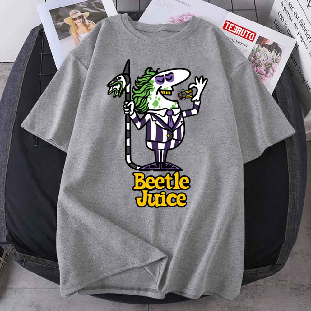Beetle Juice Little Caesars Pizza Horror Halloween Unisex T-Shirt