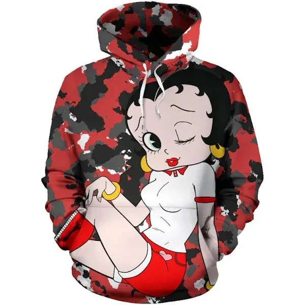 Betty Boop Classic Vi 3d Zip Hoodie