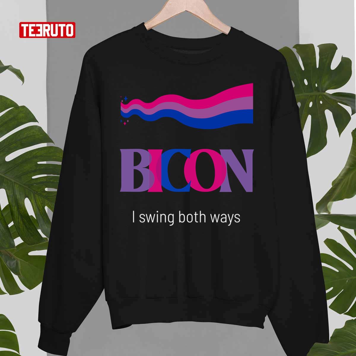 Bicon I Swing Both Ways Pride Lgbtq Gay Bi Unisex T-Shirt Bicon I Swing Both Ways Pride Lgbtq Gay Bi Unisex T-Shirt