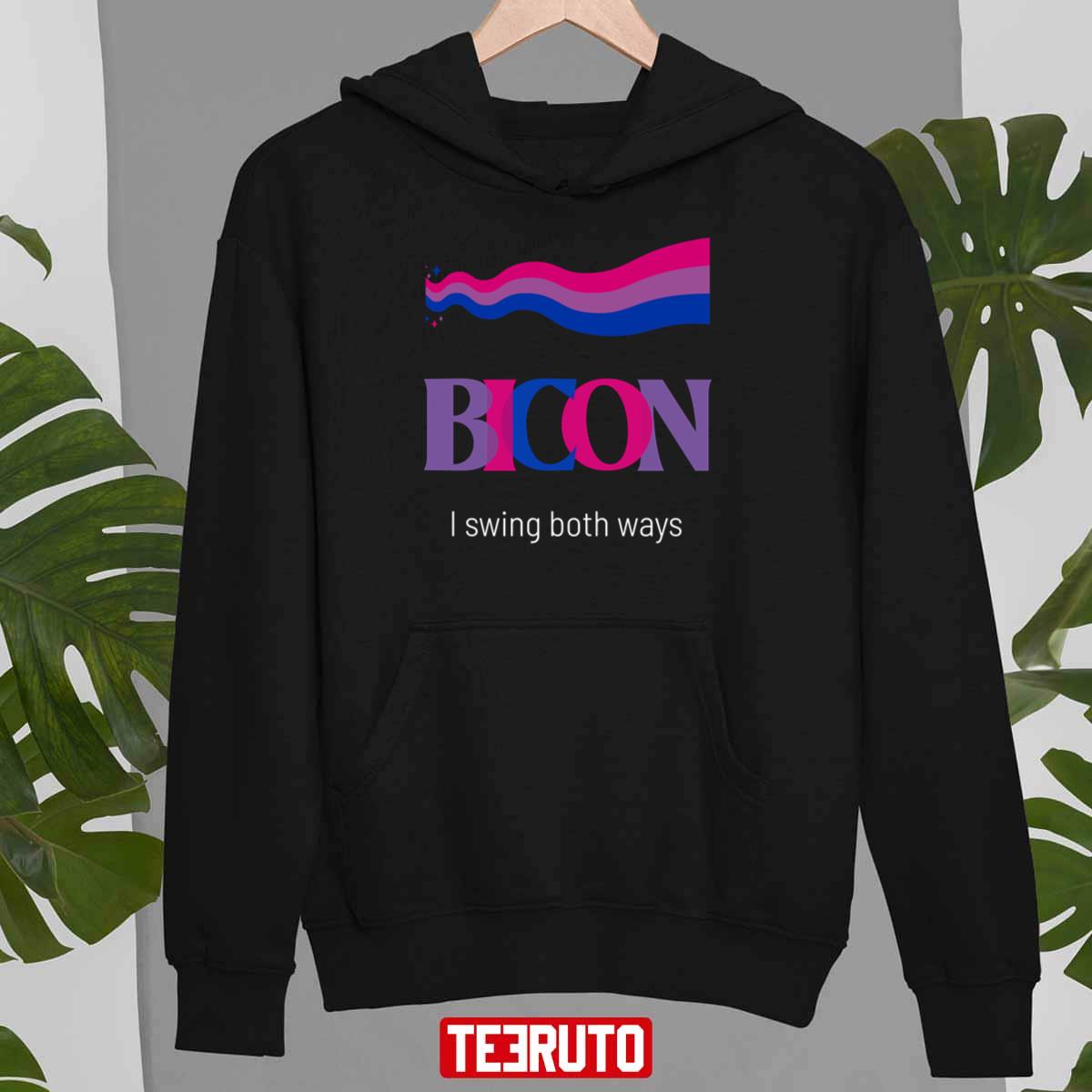 Bicon I Swing Both Ways Pride Lgbtq Gay Bi Unisex T-Shirt Bicon I Swing Both Ways Pride Lgbtq Gay Bi Unisex T-Shirt
