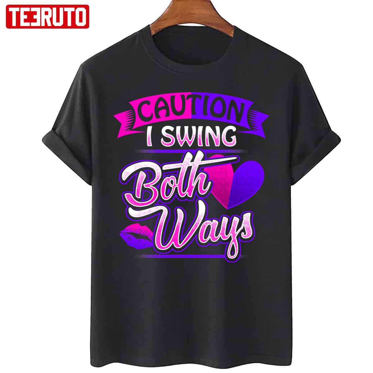Bisexual Pride Bi Lgbt I Swing Both Ways Lgbtq Unisex T-Shirt