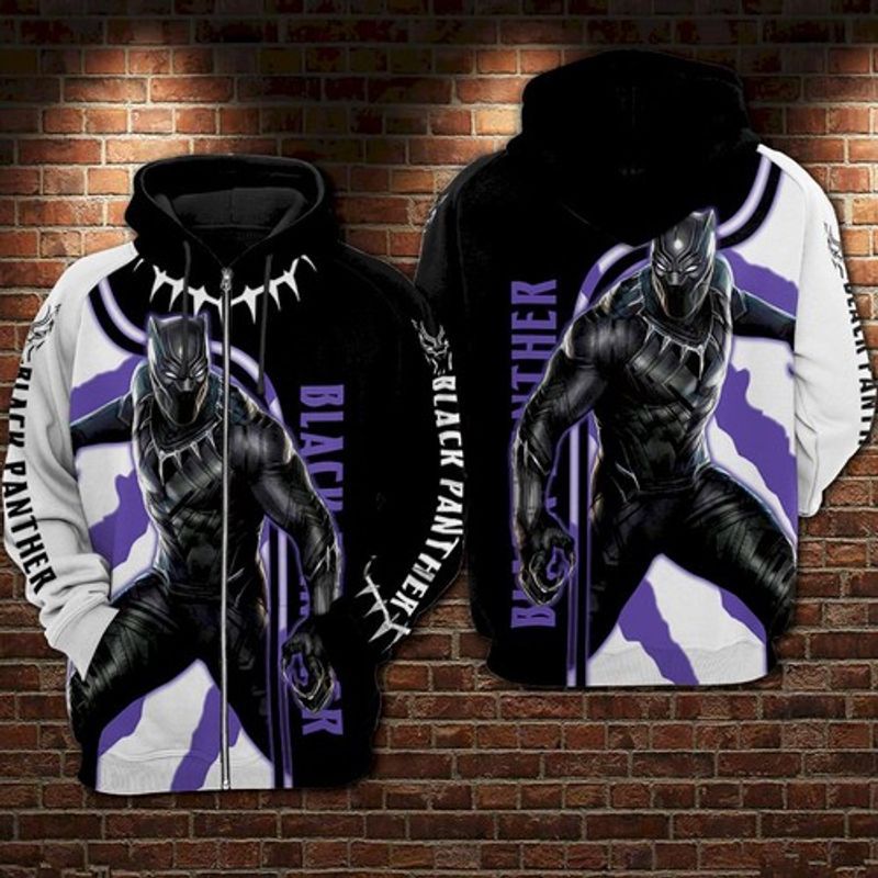 Black Panther For Men For Women 3d Zip Hoodie