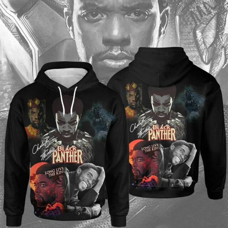 Black Panther Long Live The King Signature 3d 2 Hoodie