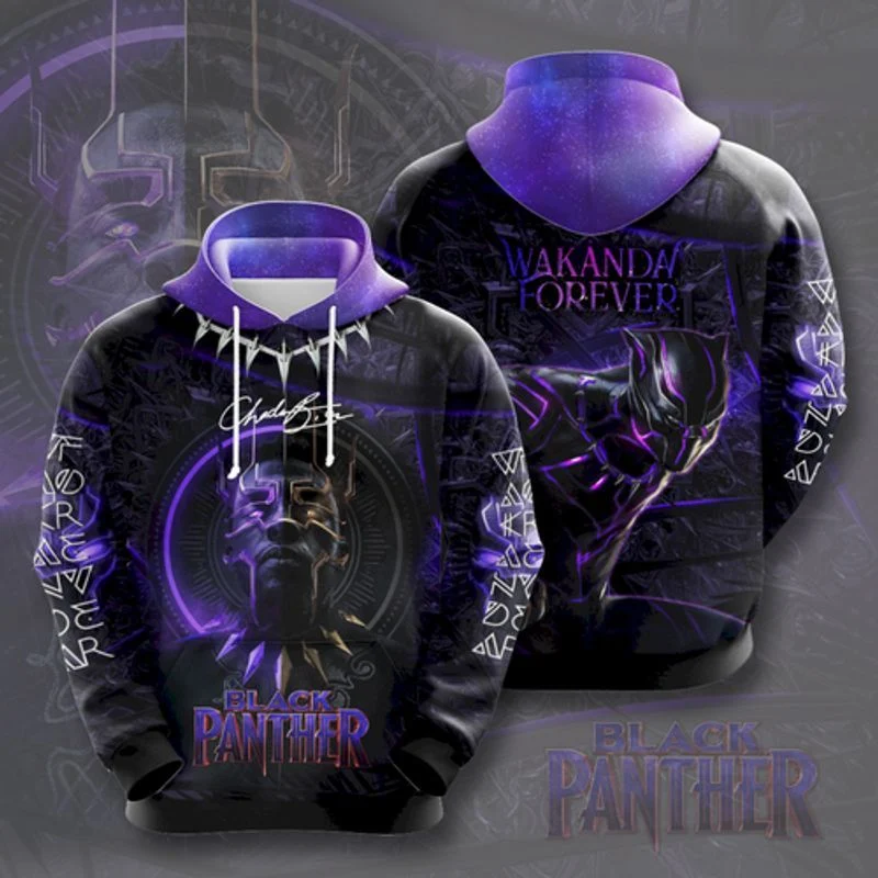 Black Panther Sky Galaxy Full Printing 3d Hoodie