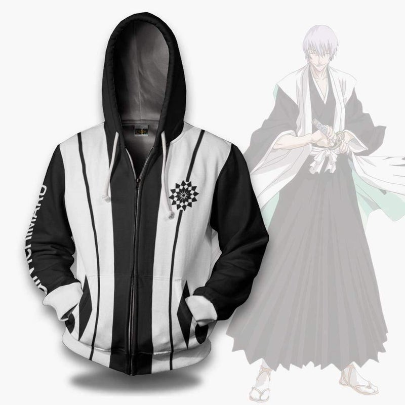 Bleach Hoodie Gin Ichimaru Third Division Custom Anime Cosplay