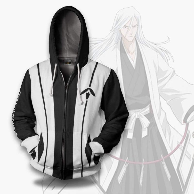 Bleach Hoodie Jushiro Ukitake Thirteenth Division Custom Anime Cosplay