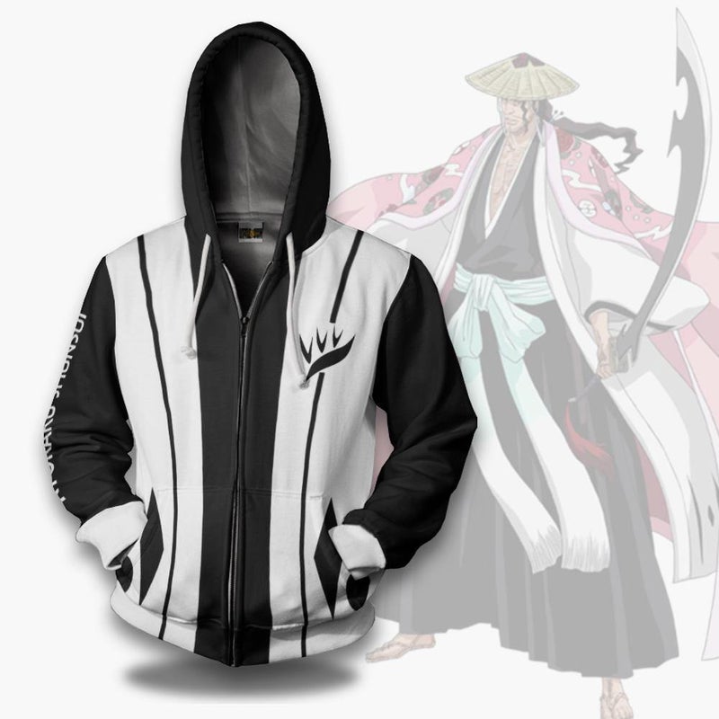 Bleach Hoodie Kyoraku Shunsui Eighth Division Custom Anime Cosplay