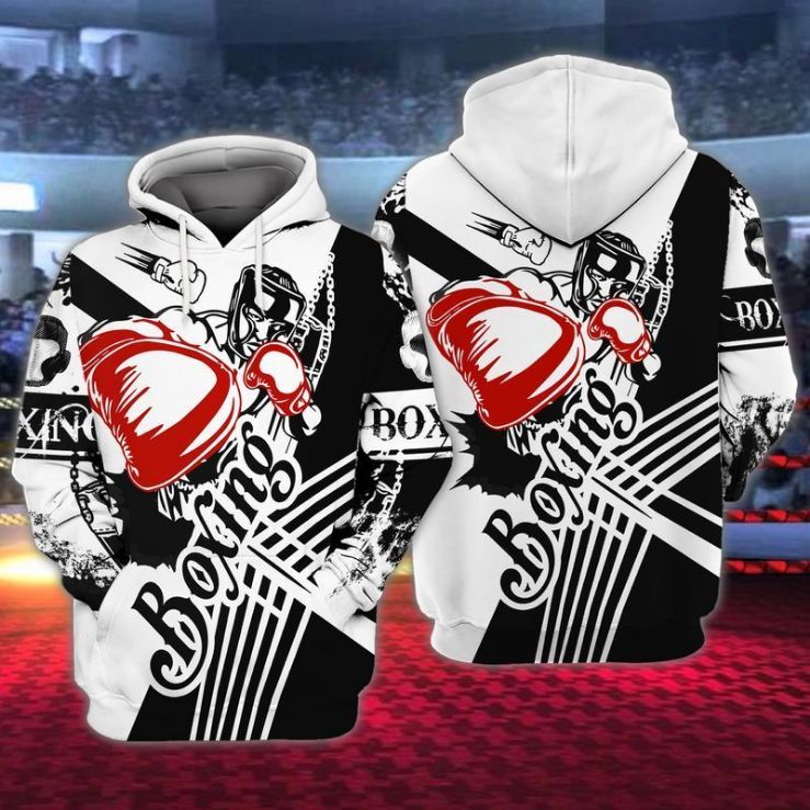 Boxing Punch 3d Zip Hoodie