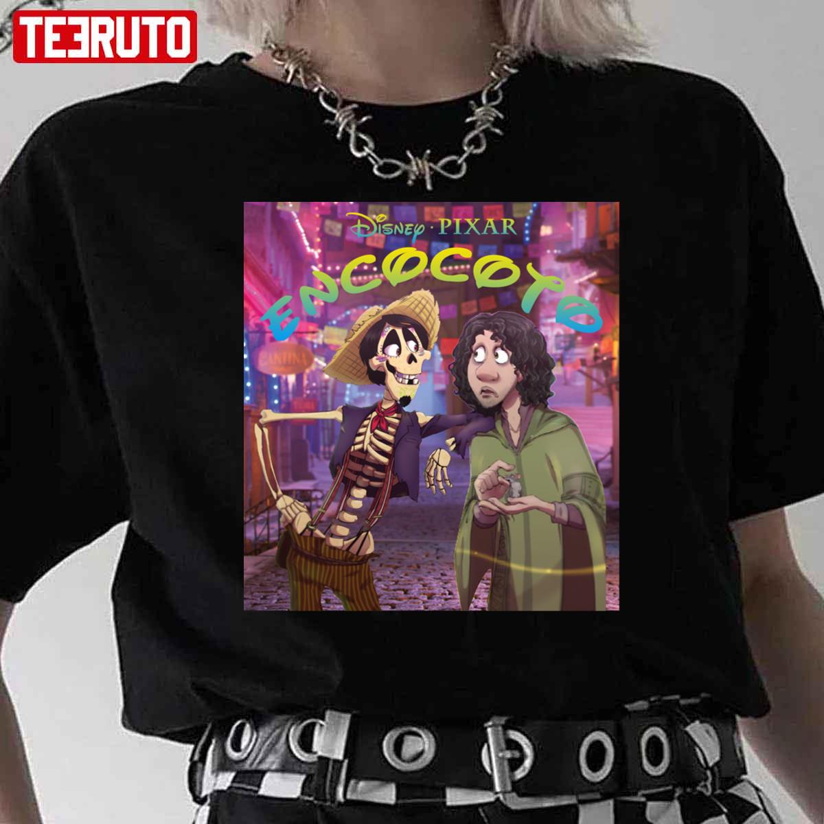 Bruno Madrigal Encanto And Hector Coco Cartoon Disney Movie Chacracters Unisex T-Shirt