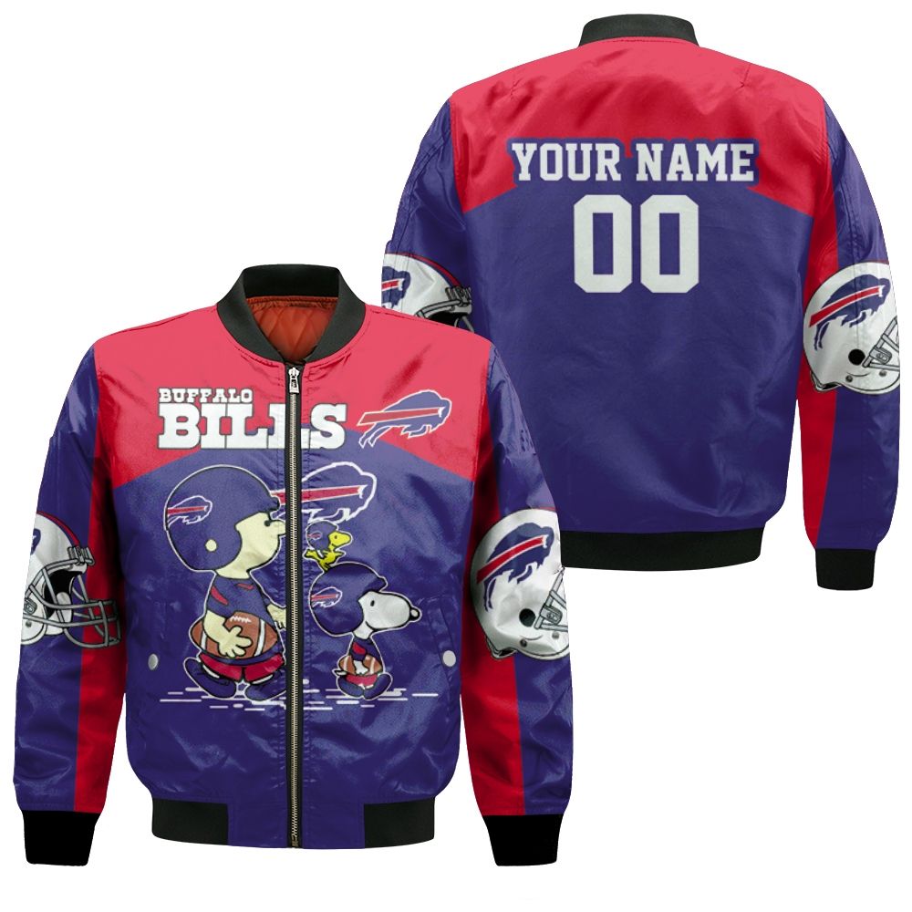 Buffalo Bills Snoopy Fan Now Any Forever 2020 Afc East Champions Personalized Bomber Jacket