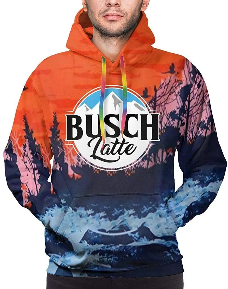 Busch Latte Over Print 3d Zip Hoodie Teeruto