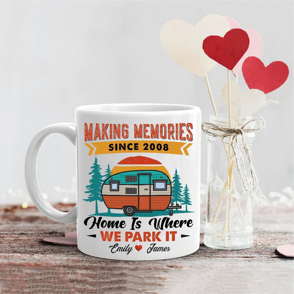 Camping Couple Mug Personalized Valentine